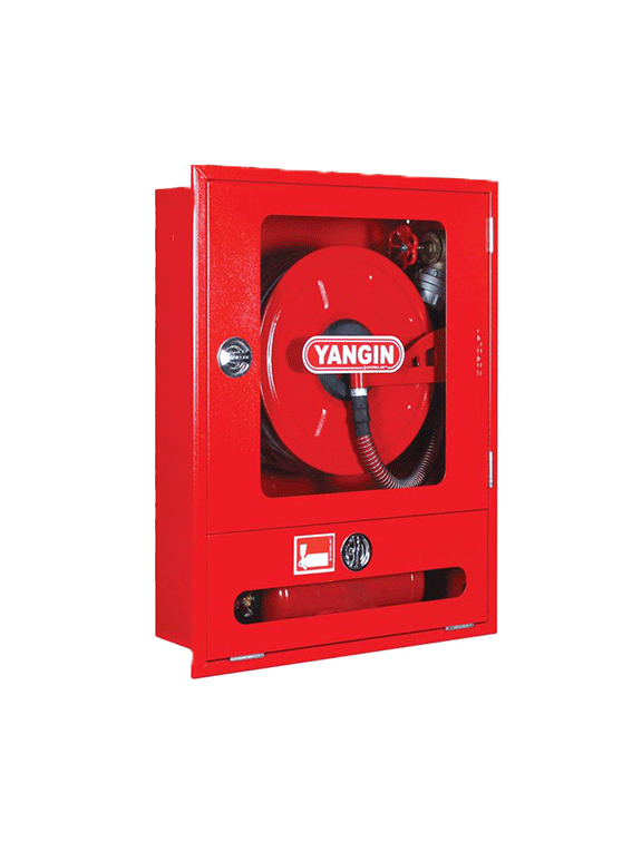 Tüp Bölmeli Sıva Altı Yangın Dolabı (Camlı)